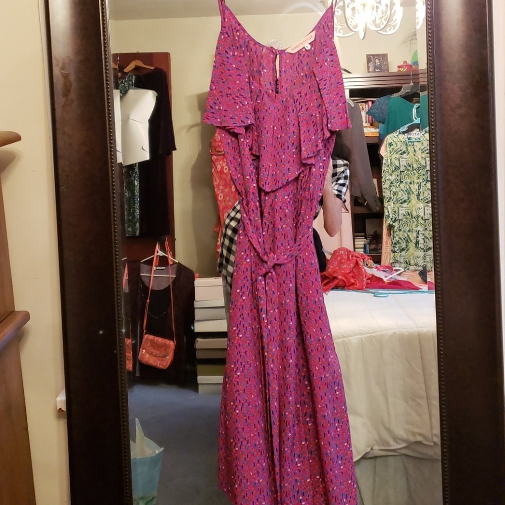 Silk rebecca taylor knee length dress